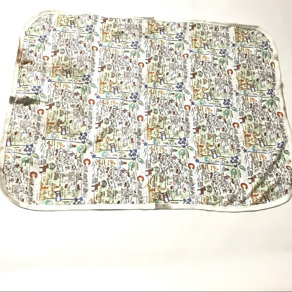 Wyoming Colorado State Swaddle Blanket Baby Infant